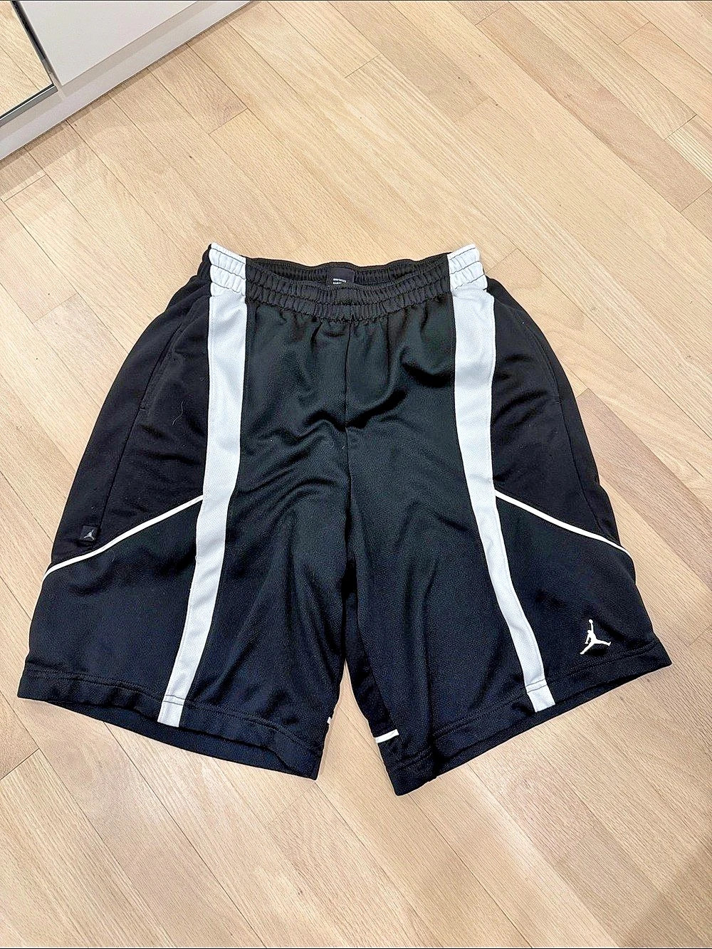 Jordan Men's Black & White Athletic Shorts